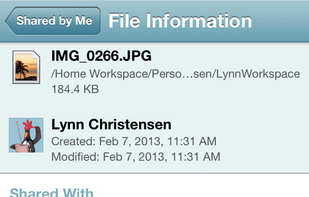 Novell Filr screenshot 2
