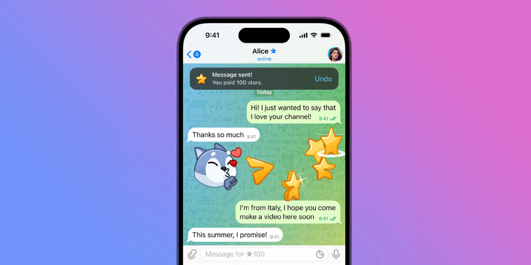 Telegram introduces Star Messages, cheaper user verification, Chromecast support, and more image