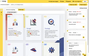 You can use MONJI's tools to proof the page and request revisions.