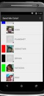 list of your contacts with color statuses
