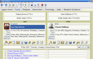 Legacy Family Tree screenshot 1