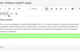 Txt42 GPT plugin for CKEditor