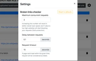 Bookmarks Clean Up screenshot 1