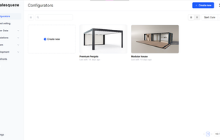 SaleSqueze Studio - Configurators tab