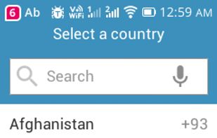 Telegram4KaiOS screenshot 1