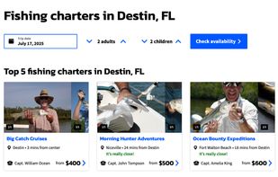 Destination page