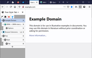 Tree Style Tab screenshot 1