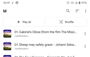 Metro - A music player for Android screenshot 2
