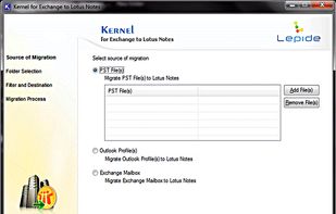 Kernel for PST to NSF screenshot 1