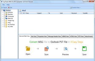 SysTools MSG to PST Converter screenshot 1