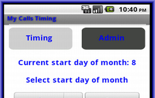 My Calls Timing screenshot 1