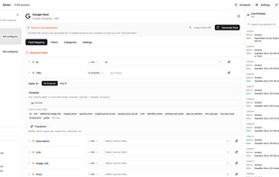 Create channels and map fields