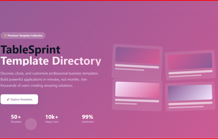 Access TableSprint Templates https://www.tablesprint.com/Templates