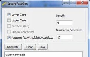 securePassGen screenshot 1