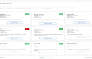 Reputation Management screen