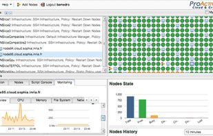 Aggregate and manage resources from different infrastructures. Resources coming from multiple origins are unified as ProActive Nodes and can be accessed transparently: Desktop machines (Windows, Linux, MacOS X), all kind of stand-alone server machines, cluster nodes managed by common batch-schedulers (Slurm, LSF, SGE) and private or public Clouds resources (OpenStack, CloudStack, VMWare, Windows Azure, Amazon EC2, Numergy, etc.)

Control the resources acquisition behavior according to various policies such as Load based or Time based.