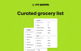 Say goodbye to aimless grocery shopping with a curated list synced to your meal plans.