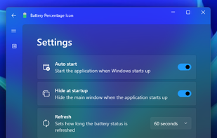 Settings  - Dark Theme