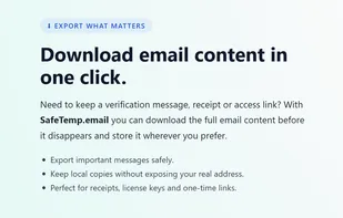 SafeTemp.email screenshot 2