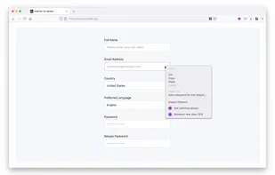 Firefox Relay screenshot 1
