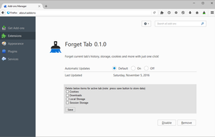 Forget Tab screenshot 1