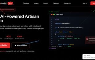 LaraCopilot Homepage