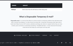TempMail.altmails screenshot 2