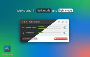 Works great in dark mode and light mode.