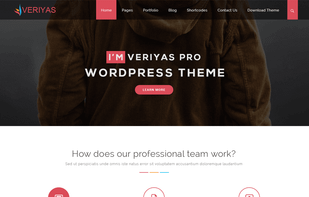 Veriyas Pro WordPress Theme screenshot 1