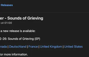New music notifications look like this