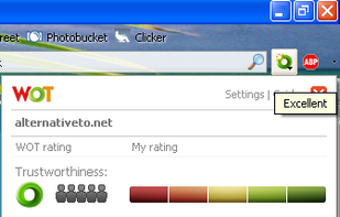 WOT browser tab