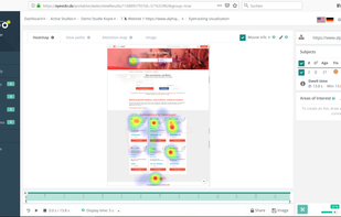 Screenshots are stiched together when a tester scrolls down a web page, giving a complete view of the entire web page.
