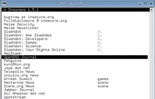 Snownews screenshot 1