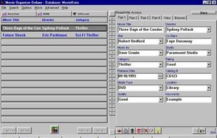 DVD, Movie Tracker Database