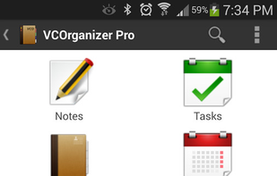 VCOrganizer screenshot 1