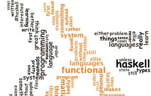 2 layered word cloud.