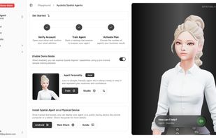Spatial Agents Console — Explore the playground to test and simulate your AI agent.