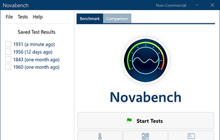 Novabench screenshot 1