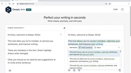 DeepL Write: AI Writing Tool That Improves | AlternativeTo