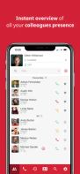Instantly see who's online, available or on a call with inbuilt presence information