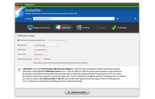 Calibration settings