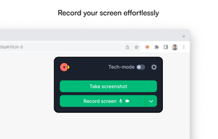 Record screen, mic, camera or take screenshots
