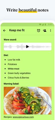 Zoho Notebook screenshot 1