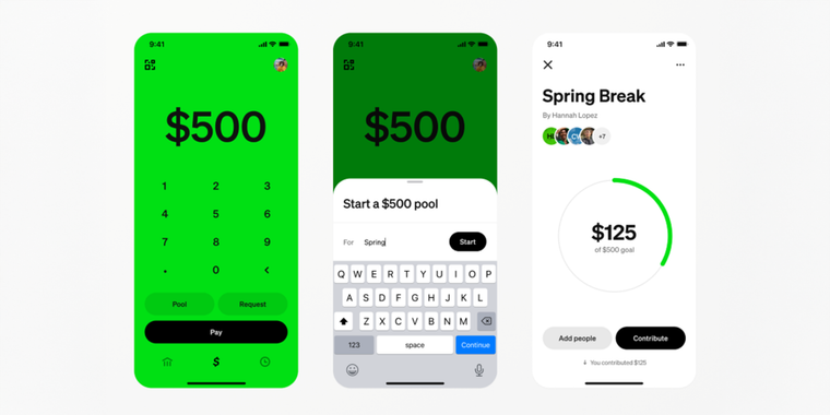 Cash App launches group pools with non-user payments & Apple Pay/Google Pay integration image