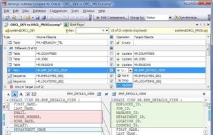 dbForge Schema Compare for Oracle screenshot 1