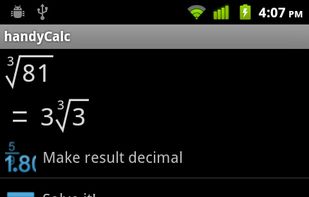 handyCalc screenshot 2