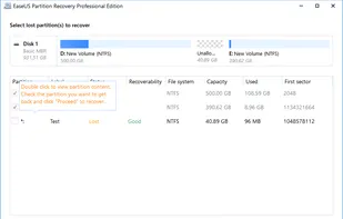 EaseUS Partition Recovery screenshot 1