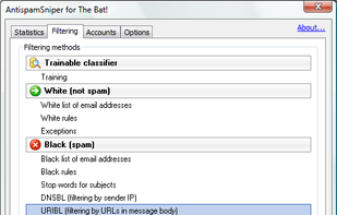 AntispamSniper for The Bat! screenshot 1