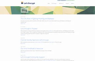 Let's Encrypt's administrative blog