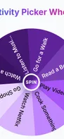 Spin the Activity Picker Wheel to quickly choose a fun, creative or productive activity and get instant ideas to decide how to spend your time with ease.